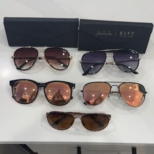 Oakley Women's Sunglasses - Black and Brown, 2 Quay, and 2 Diff